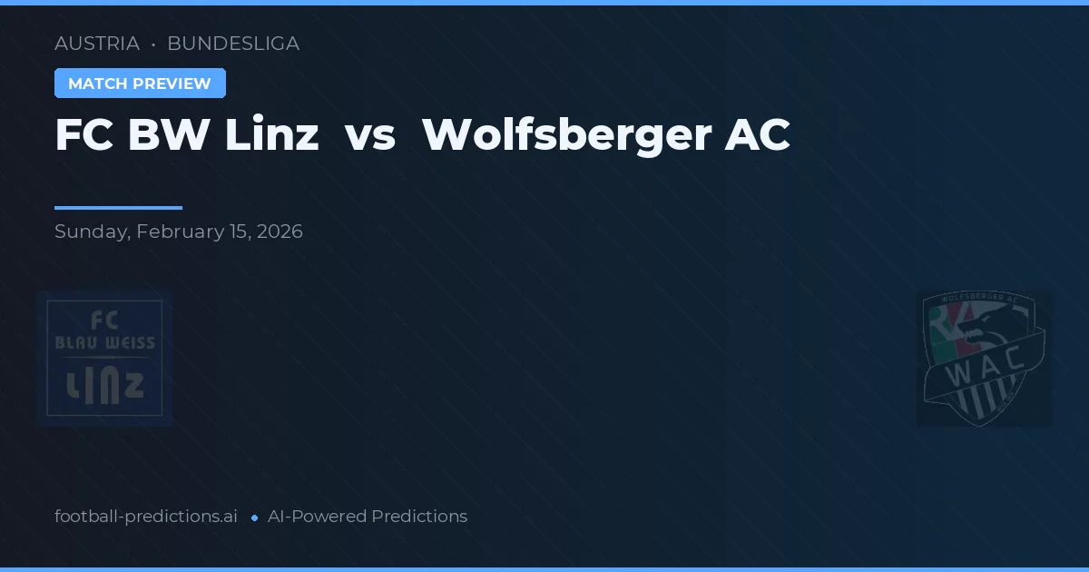 FC Bawaria Linz vs Wolfsberger AC — typy i zapowiedź meczu