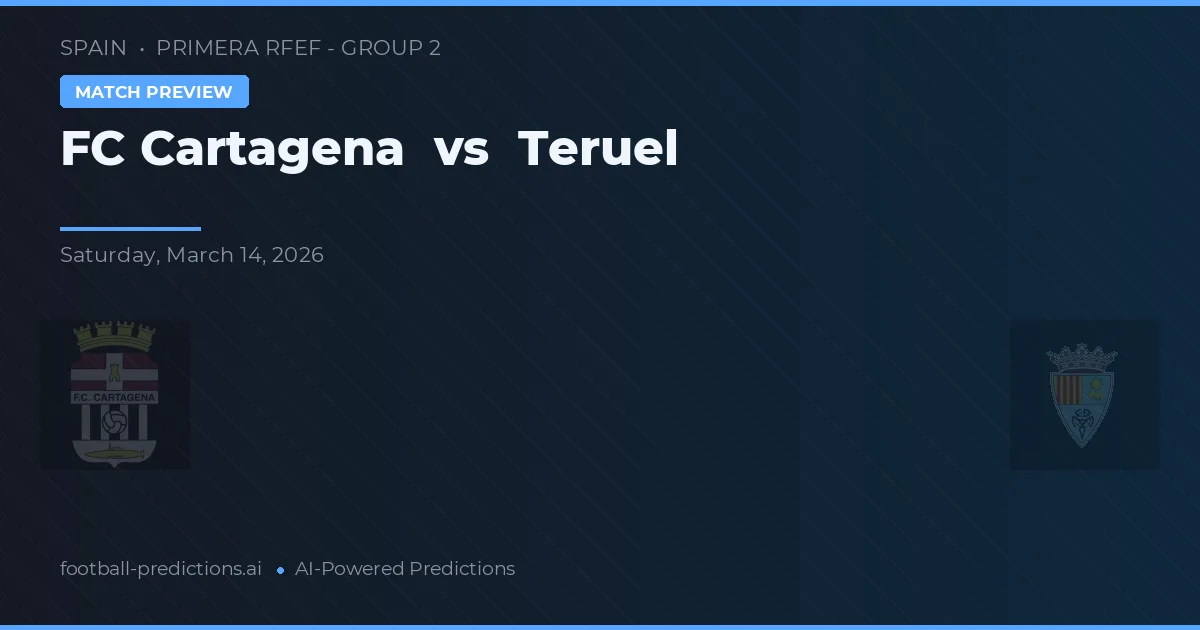FC Cartagena vs Teruel — typy i zapowiedź meczu
