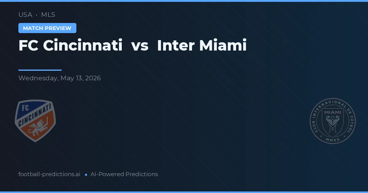 FC Cincinnati vs Inter Miami — typy i zapowiedź meczu