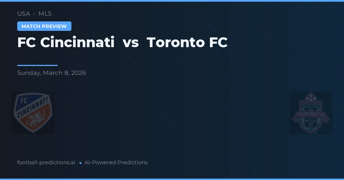 FC Cincinnati vs Toronto FC — typy i zapowiedź meczu