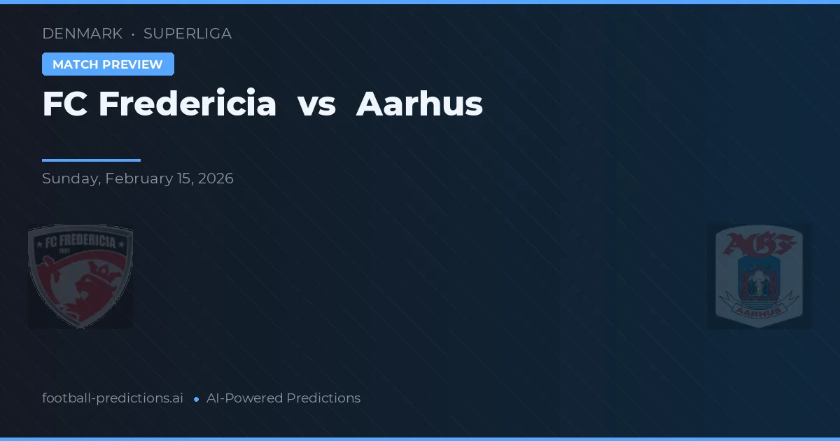 FC Fredericia vs Aarhus GF — typy i zapowiedź meczu
