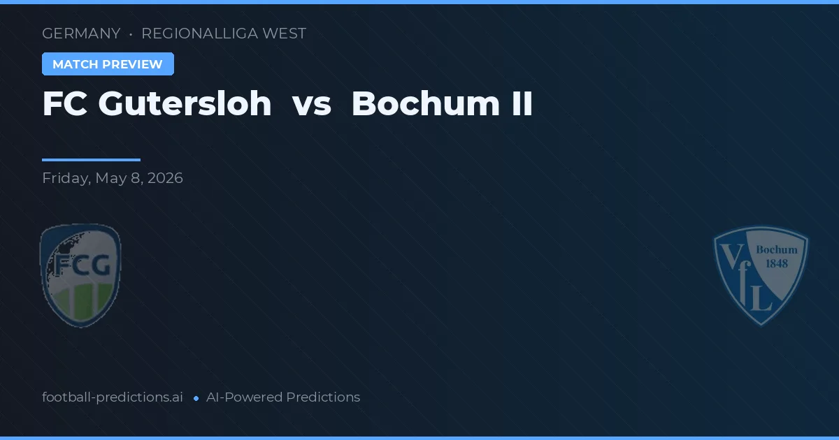 GKS Gutersloh vs VfL Bochum II — typy i zapowiedź meczu