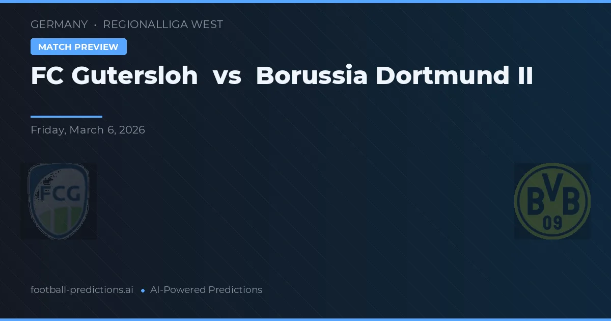 GKS Gutersloh vs Borussia Dortmund II — typy i zapowiedź meczu