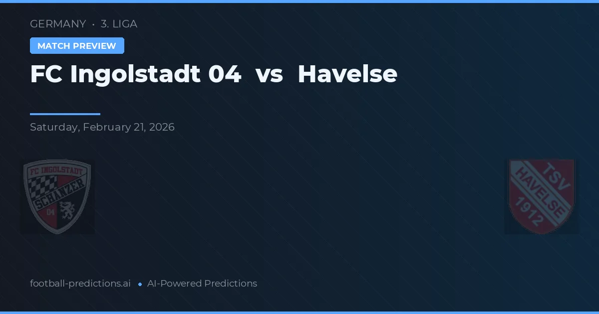 Ingolstadt 04 vs Havelse — typy i zapowiedź meczu