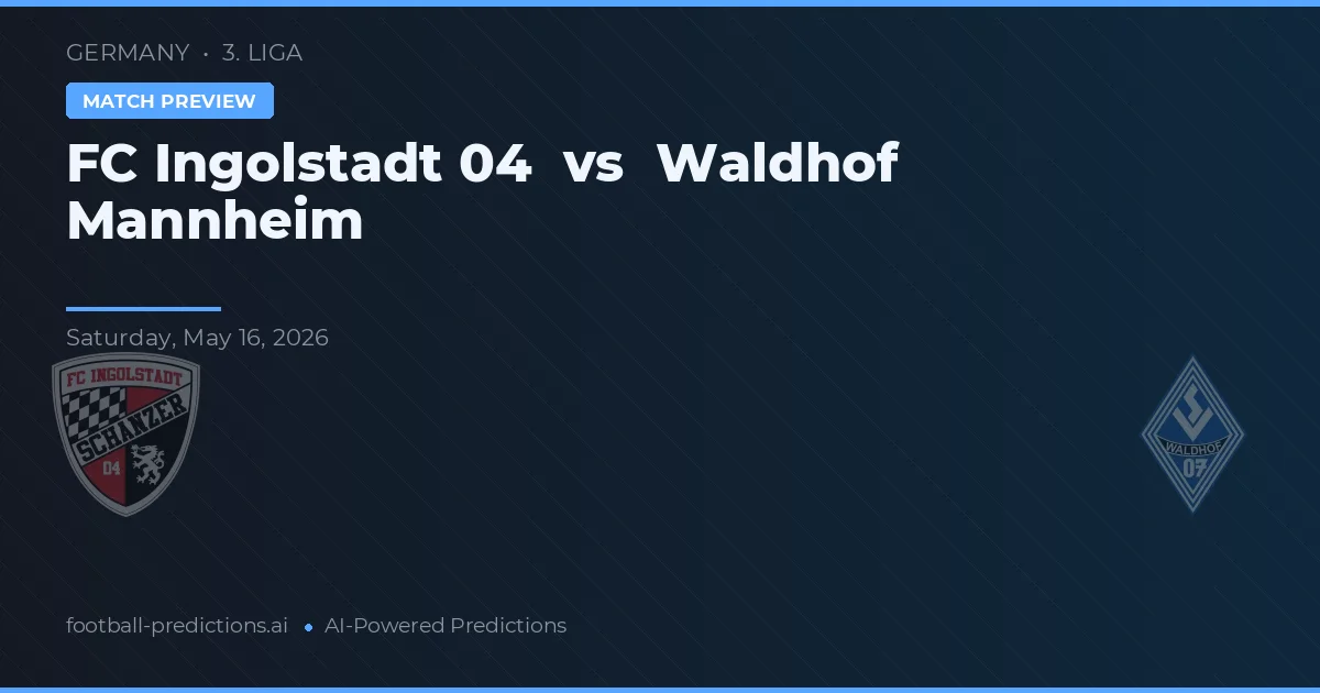Ingolstadt 04 vs Waldhof Mannheim — typy i zapowiedź meczu