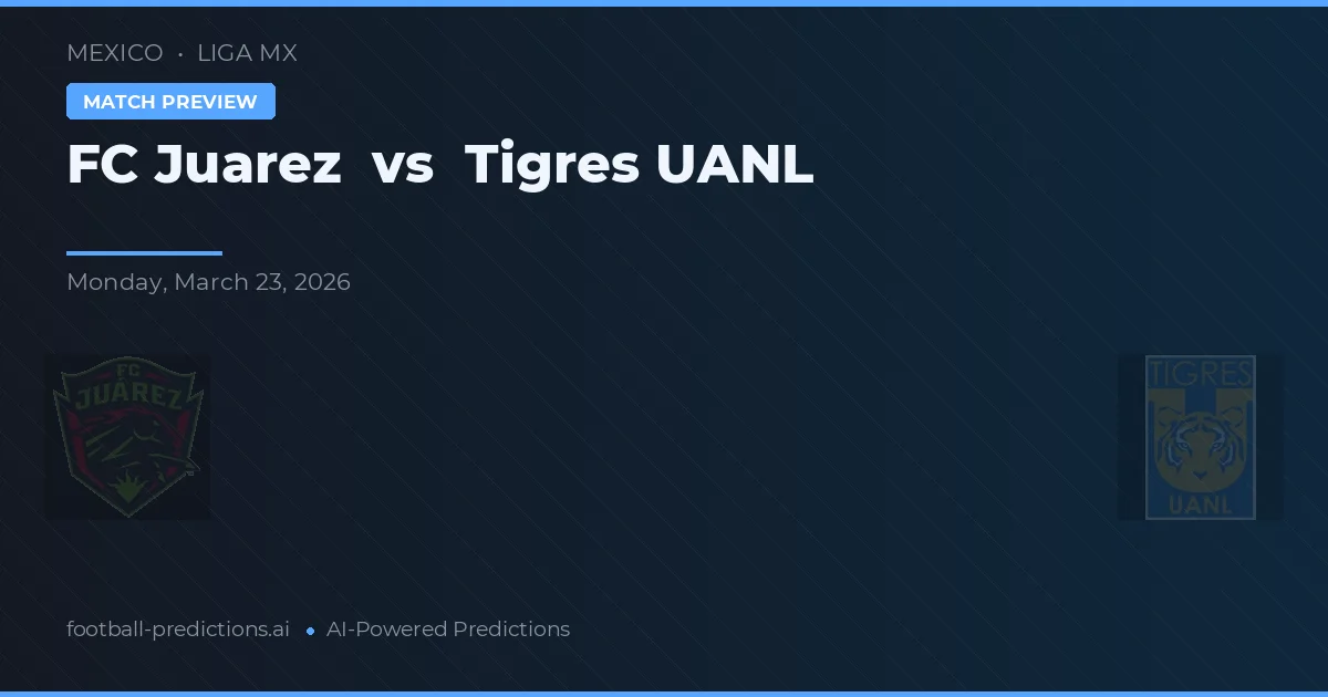 FC Juárez vs Tigres UANL — typy i zapowiedź meczu