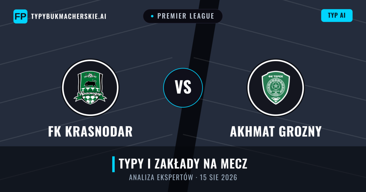 FK Krasnodar vs Akhmat Grozny — typy i zapowiedź meczu