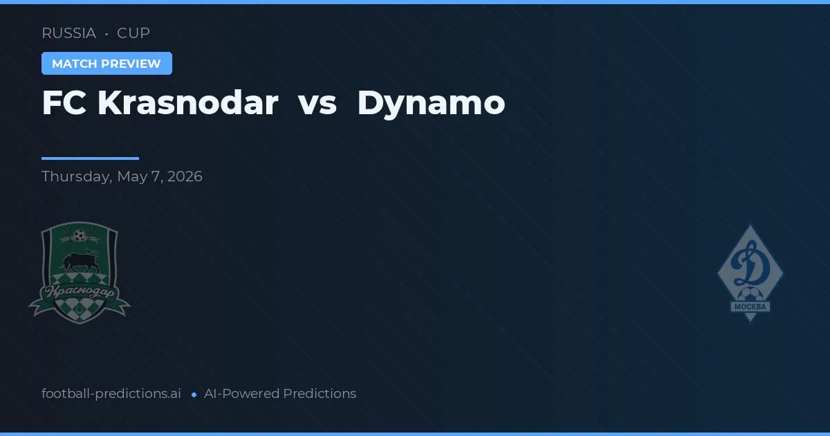 FK Krasnodar vs Dynamo Moskwa preview