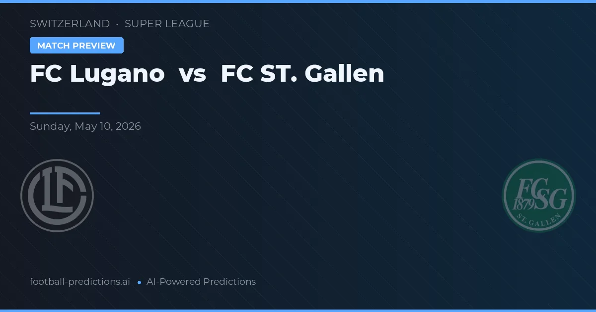 FC Lugano vs FC St. Gallen — typy i zapowiedź meczu