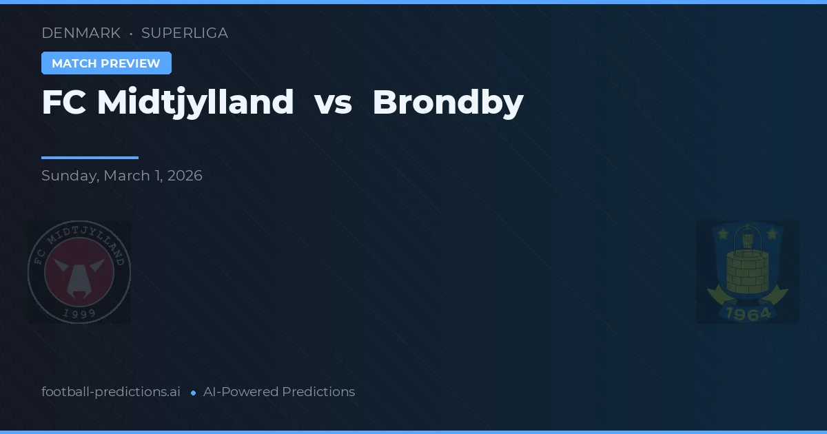 FC Midtjylland vs Brøndby — typy i zapowiedź meczu
