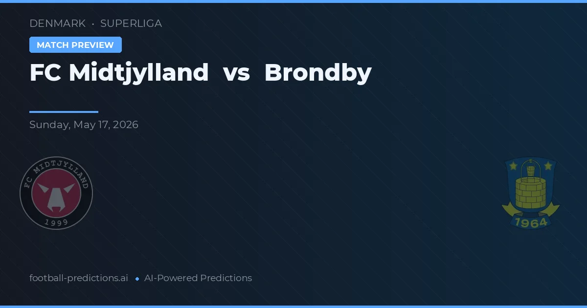 FC Midtjylland vs Brøndby — typy i zapowiedź meczu