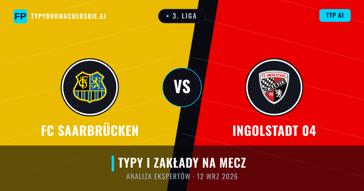 FC Saarbrücken vs Ingolstadt 04 — typy i zapowiedź meczu