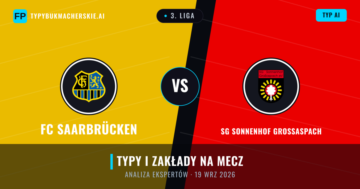 FC Saarbrücken vs SG Sonnenhof Großaspach — typy i zapowiedź meczu