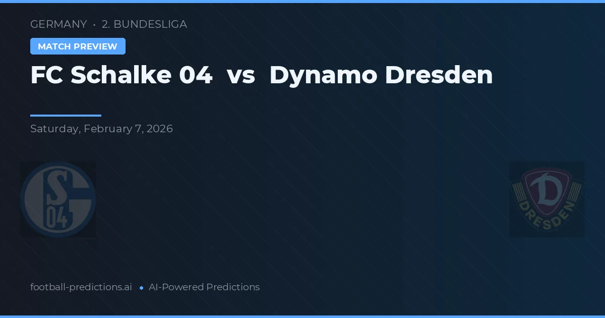 FC Schalke 04 vs Dynamo Drezno — typy i zapowiedź meczu