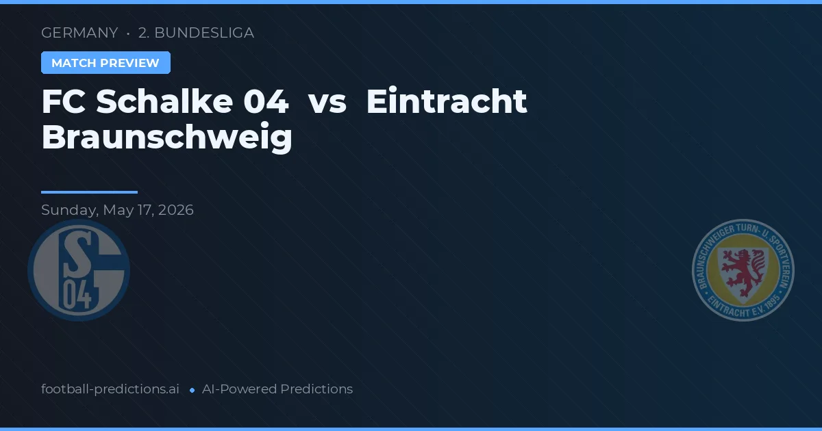 FC Schalke 04 vs Eintracht Braunschweig — typy i zapowiedź meczu