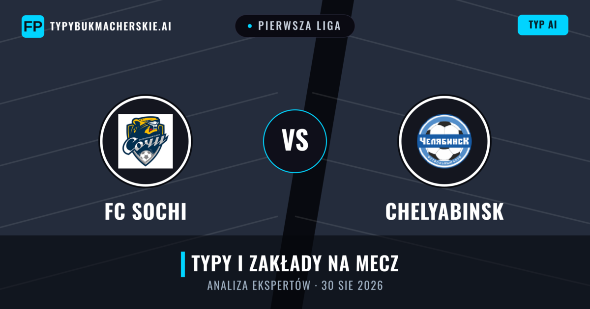 FC Sochi vs Chelyabinsk — typy i zapowiedź meczu