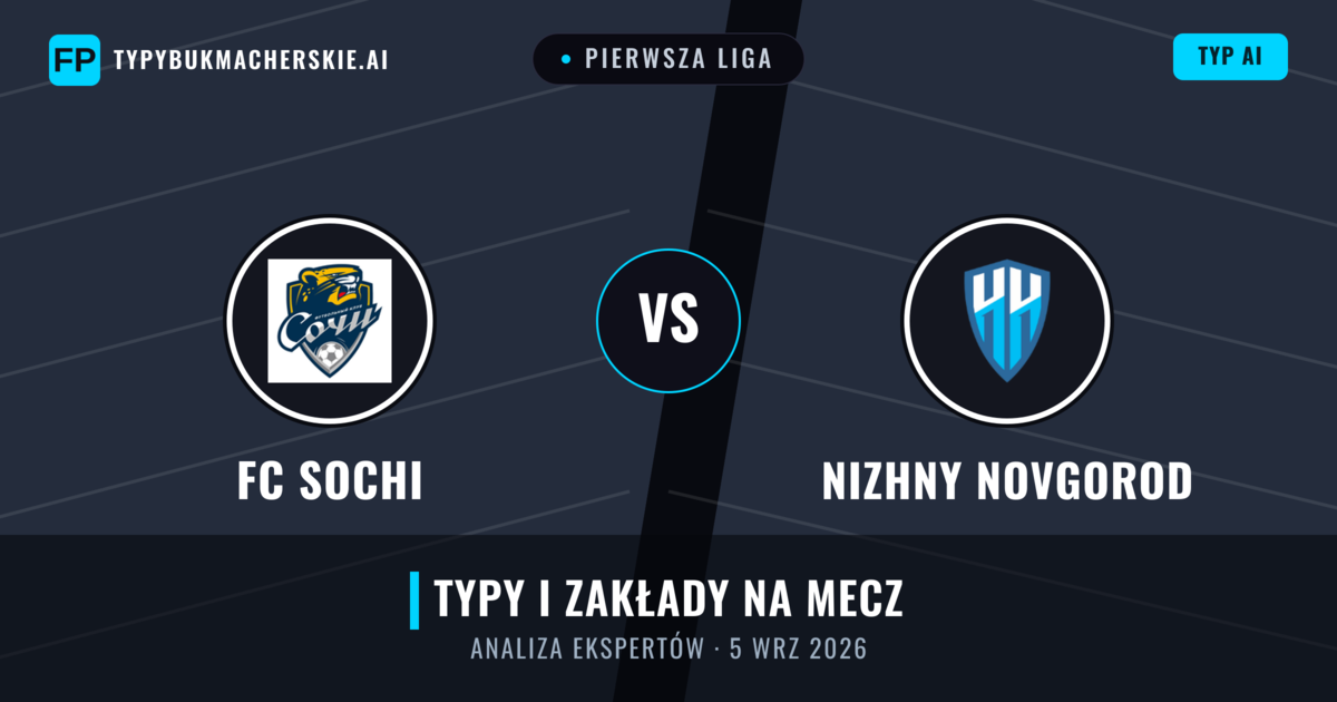 FC Sochi vs Nizhny Novgorod — typy i zapowiedź meczu