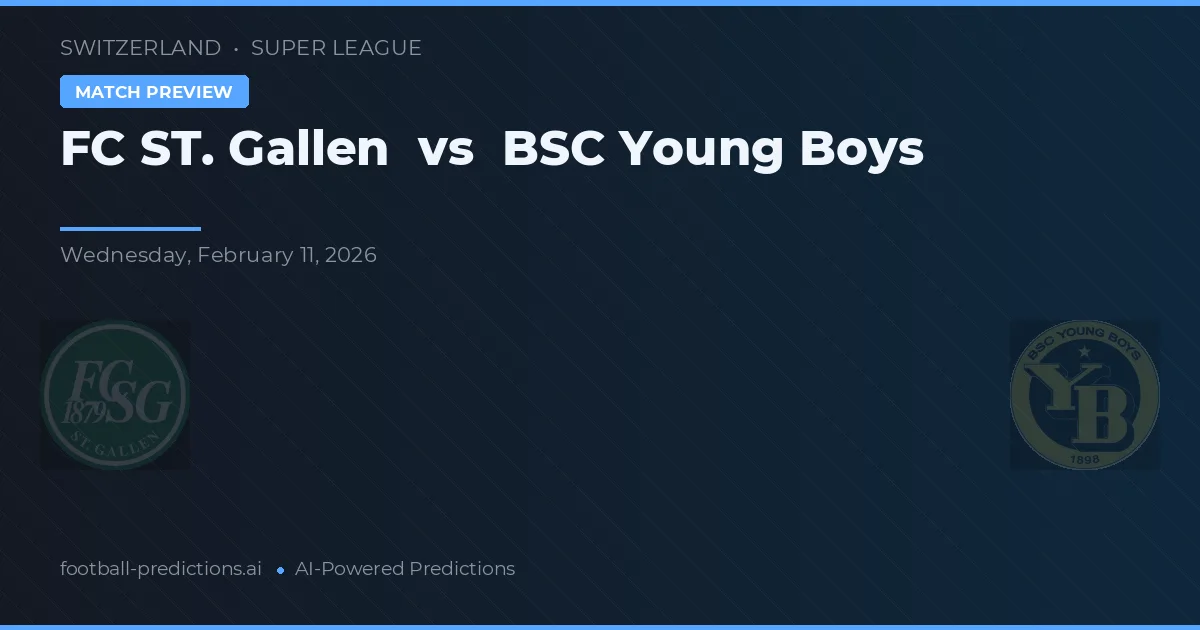 FC St. Gallen vs BSC Young Boys — typy i zapowiedź meczu