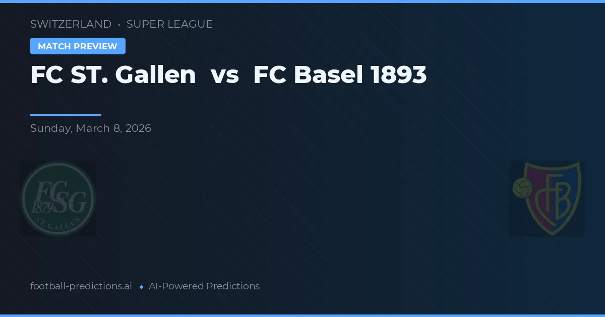 FC St. Gallen vs FC Basel — typy i zapowiedź meczu