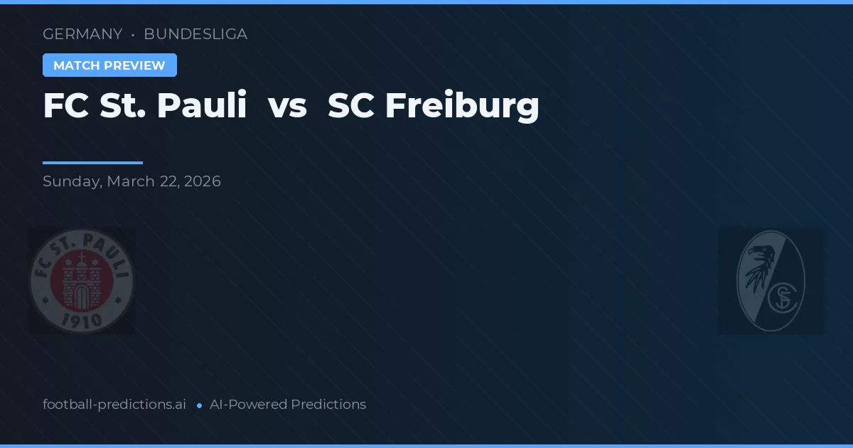 FC St. Pauli vs SC Freiburg — typy i zapowiedź meczu