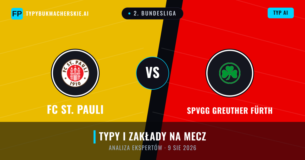 FC St. Pauli vs SpVgg Greuther Fürth — typy i zapowiedź meczu