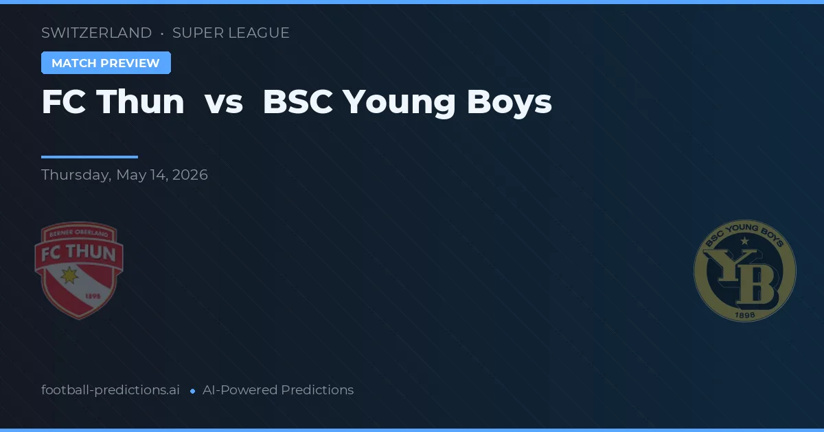 FC Thun vs BSC Young Boys — typy i zapowiedź meczu