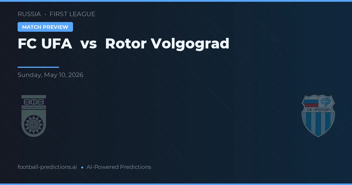 FC Ufa vs Rotor Volgograd — typy i zapowiedź meczu