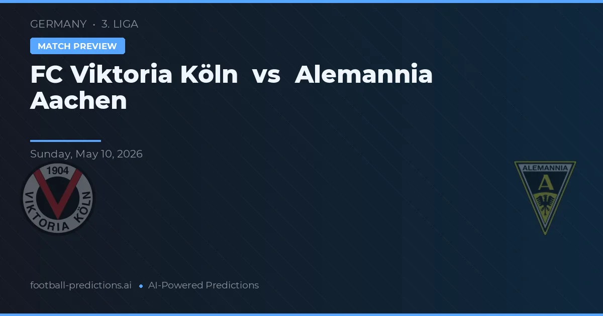 FC Viktoria Köln vs Alemannia Aachen — typy i zapowiedź meczu