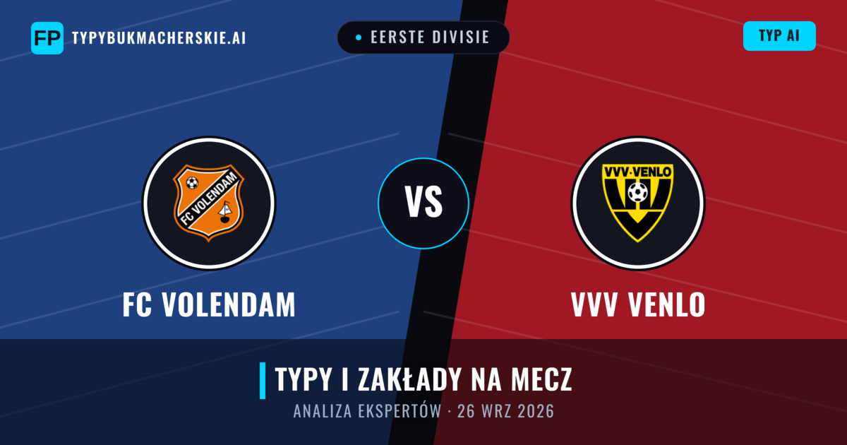 FC Volendam vs VVV Venlo — typy i zapowiedź meczu