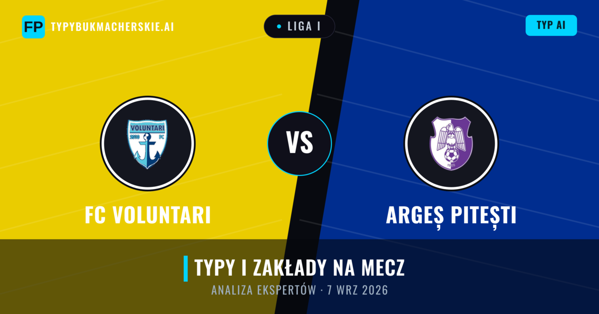 FC Voluntari vs Argeș Pitești — typy i zapowiedź meczu