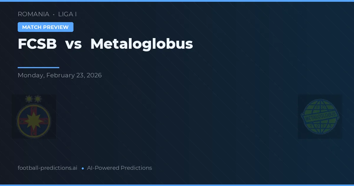 FCSB vs Metaloglobus — typy i zapowiedź meczu