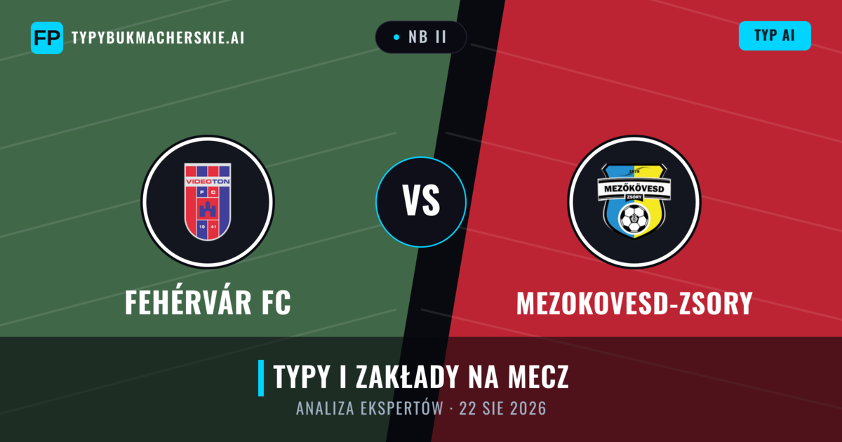 Fehérvár FC vs Mezokovesd-Zsory — typy i zapowiedź meczu