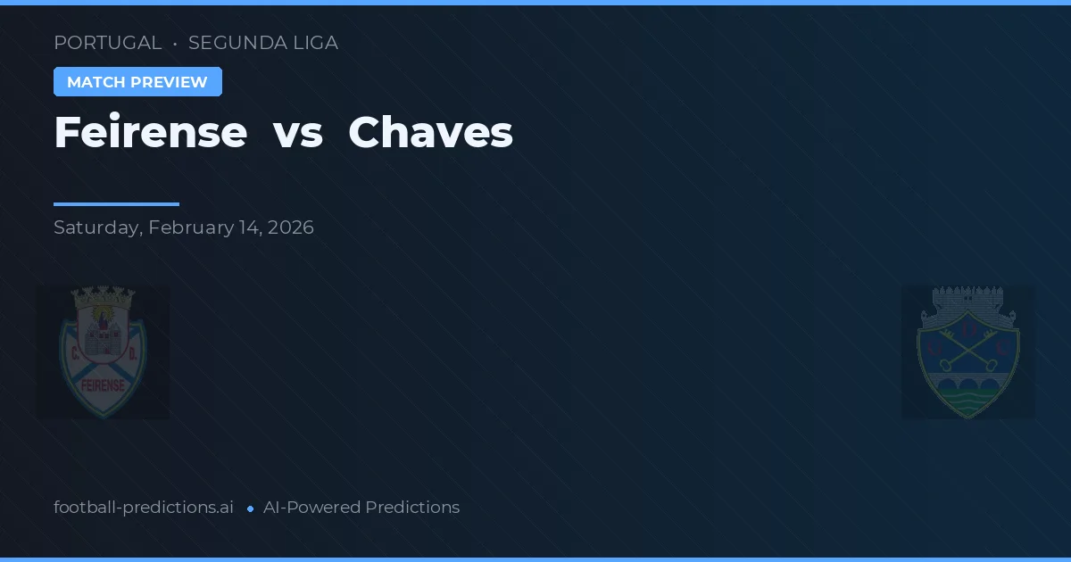 Feirense vs Chaves — typy i zapowiedź meczu