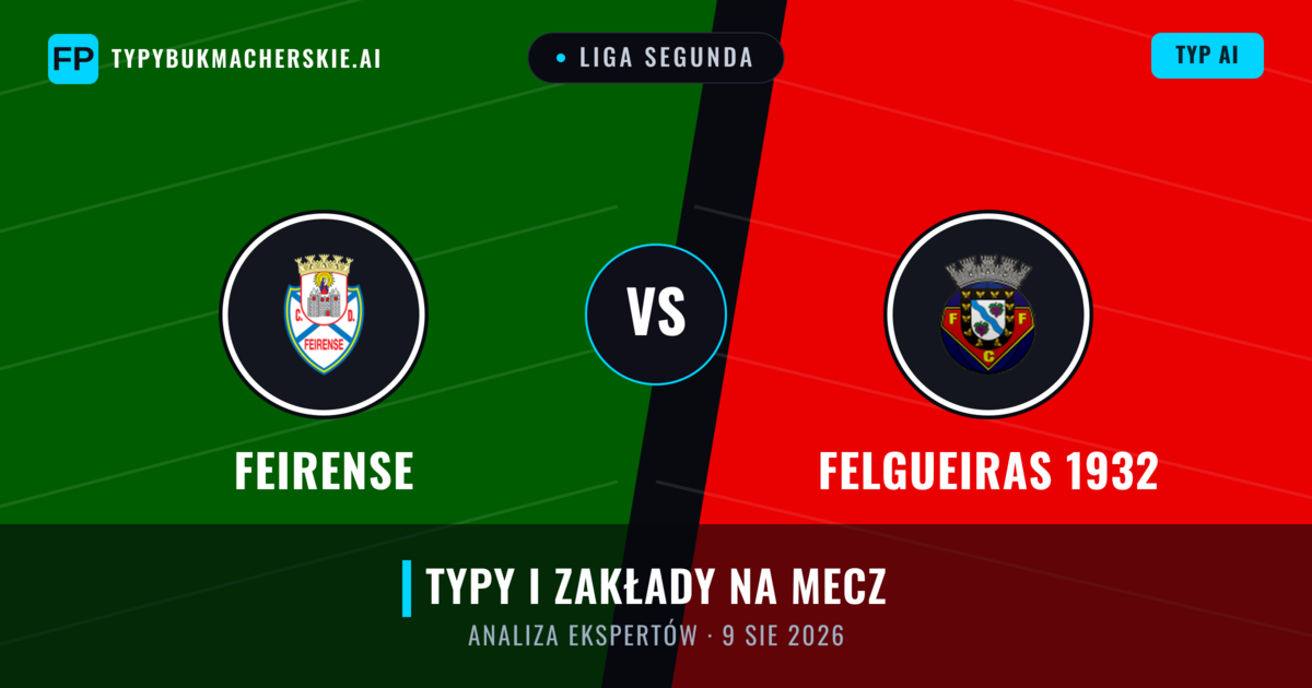 Feirense vs Felgueiras 1932 — typy i zapowiedź meczu