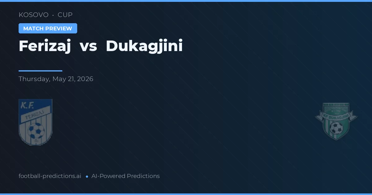 Ferizaj vs Dukagjini — typy i zapowiedź meczu