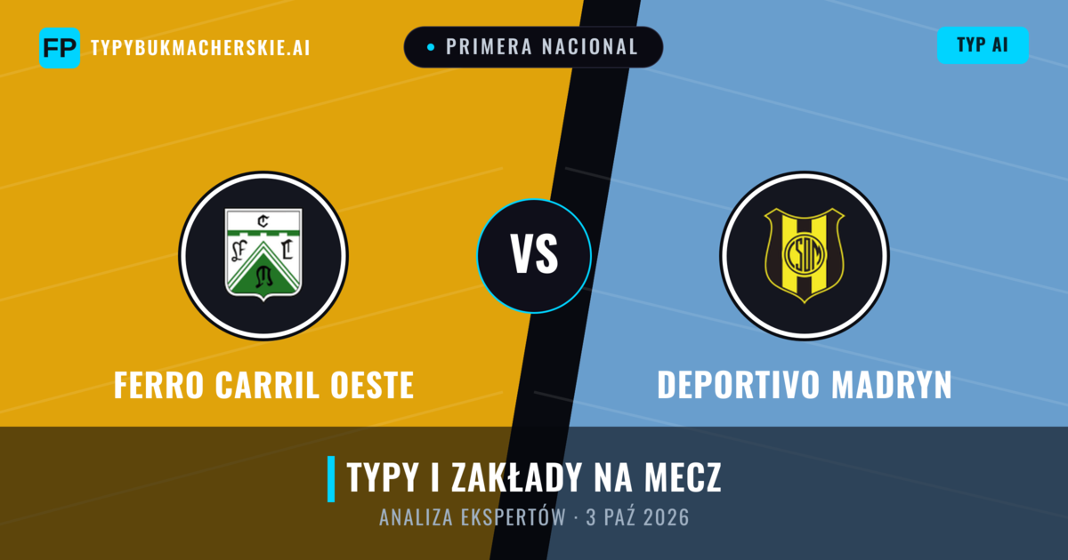 Ferro Carril Oeste vs Deportivo Madryn — typy i zapowiedź meczu