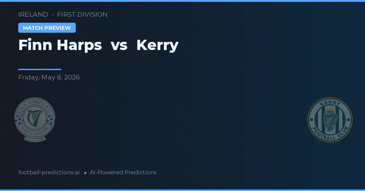 Finn Harps vs Kerry — typy i zapowiedź meczu