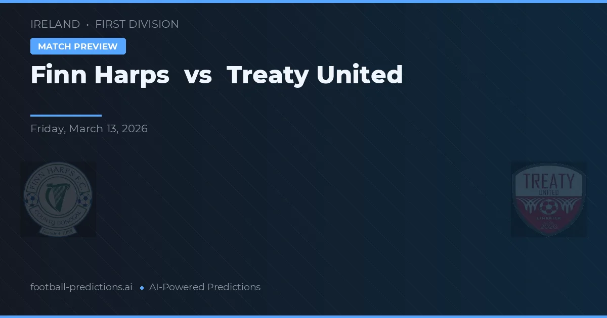 Finn Harps vs Treaty United — typy i zapowiedź meczu