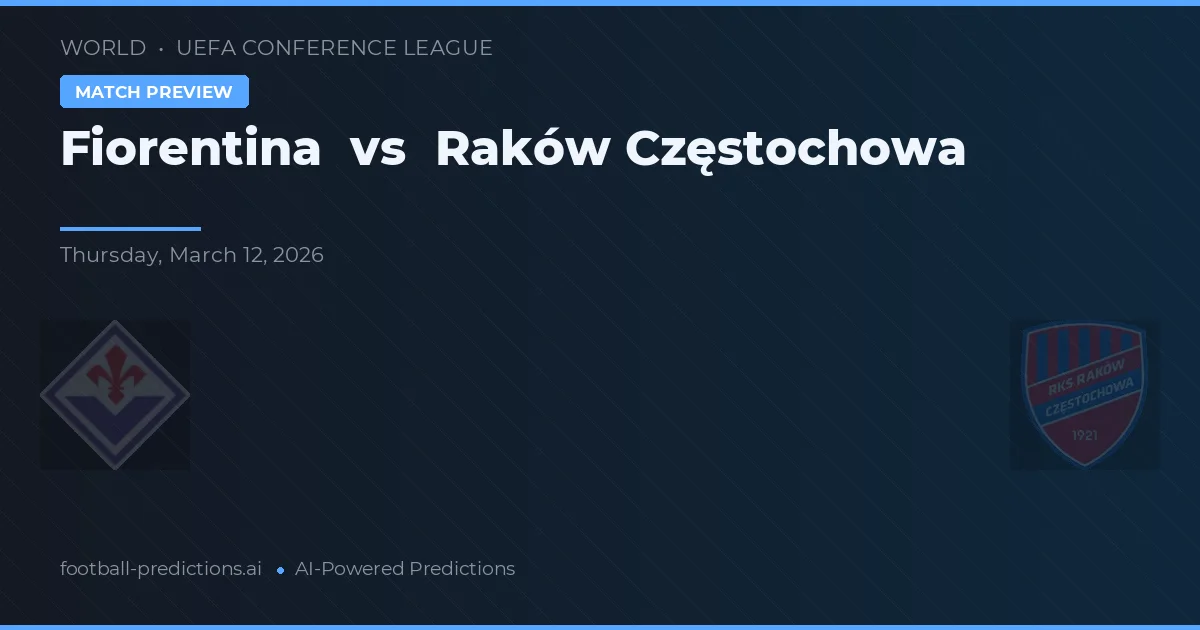 Fiorentina vs Raków Częstochowa — typy i zapowiedź meczu