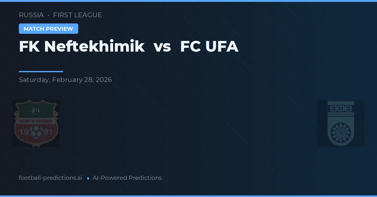 FK Neftekhimik vs FC Ufa — typy i zapowiedź meczu