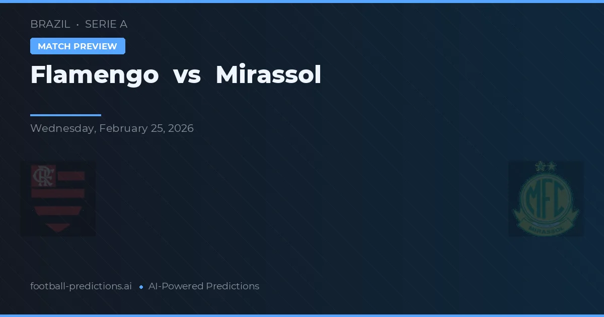 Flamengo vs Mirassol — typy i zapowiedź meczu