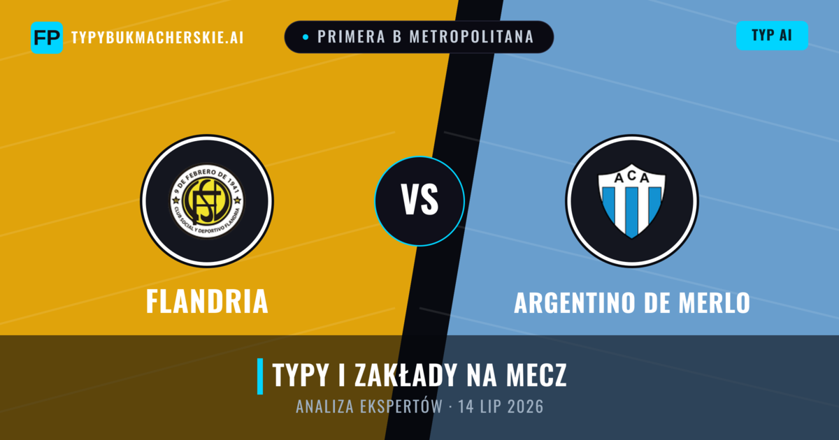 Flandria vs Argentino de Merlo — typy i zapowiedź meczu
