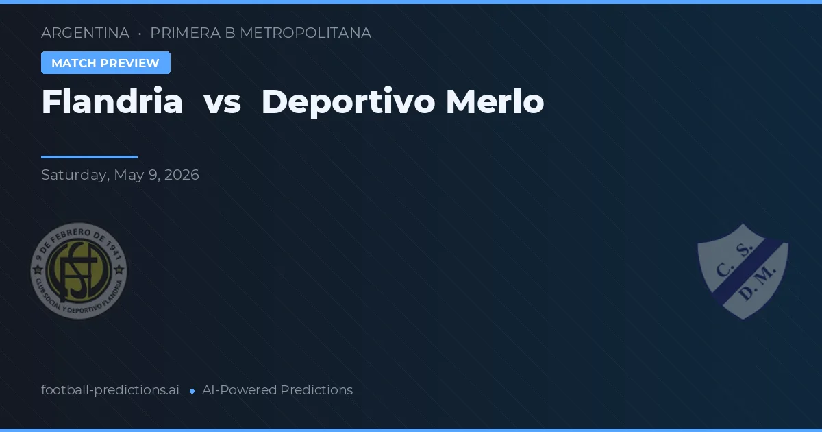 Flandria vs Deportivo Merlo — typy i zapowiedź meczu