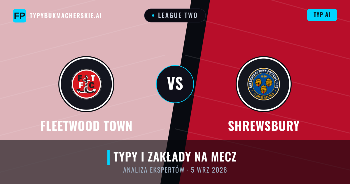 Fleetwood Town vs Shrewsbury — typy i zapowiedź meczu