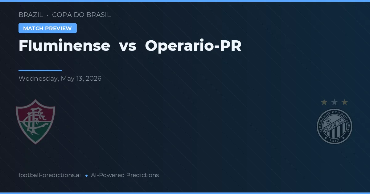 Fluminense vs Operário-PR — typy i zapowiedź meczu