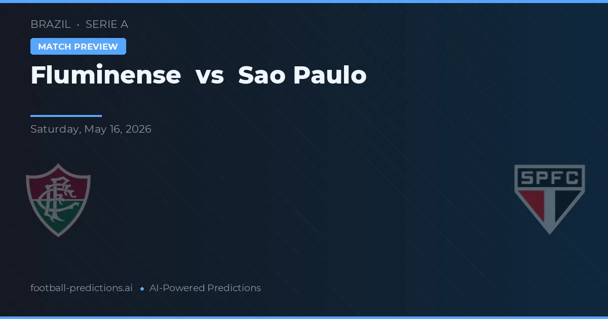Fluminense vs Sao Paulo — typy i zapowiedź meczu