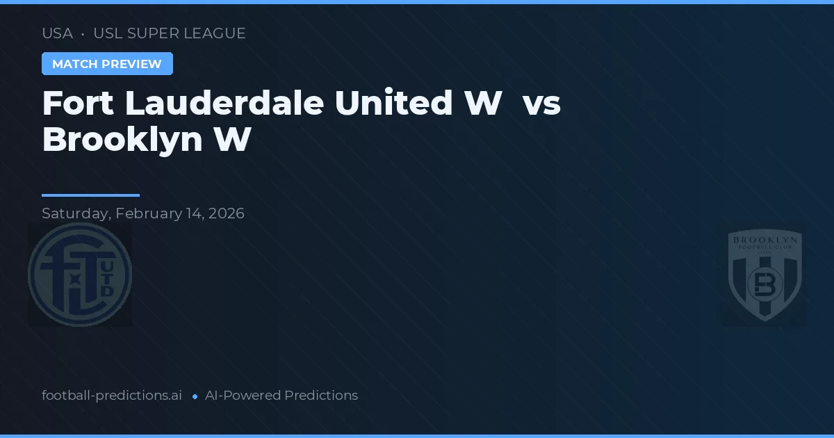 Fort Lauderdale United W vs Brooklyn W — typy i zapowiedź meczu