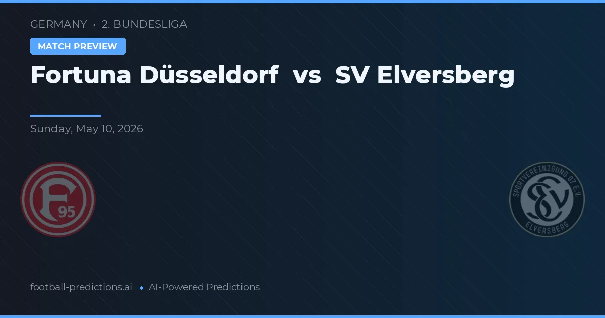 Fortuna Düsseldorf vs SV Elversberg — typy i zapowiedź meczu