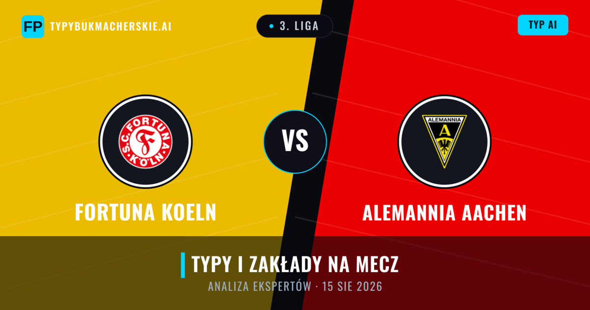 Fortuna Koeln vs Alemannia Aachen — typy i zapowiedź meczu