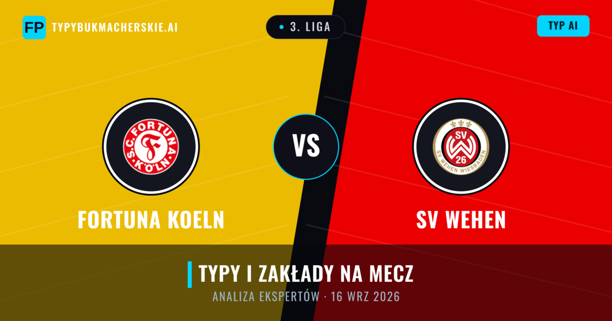 Fortuna Koeln vs SV Wehen — typy i zapowiedź meczu